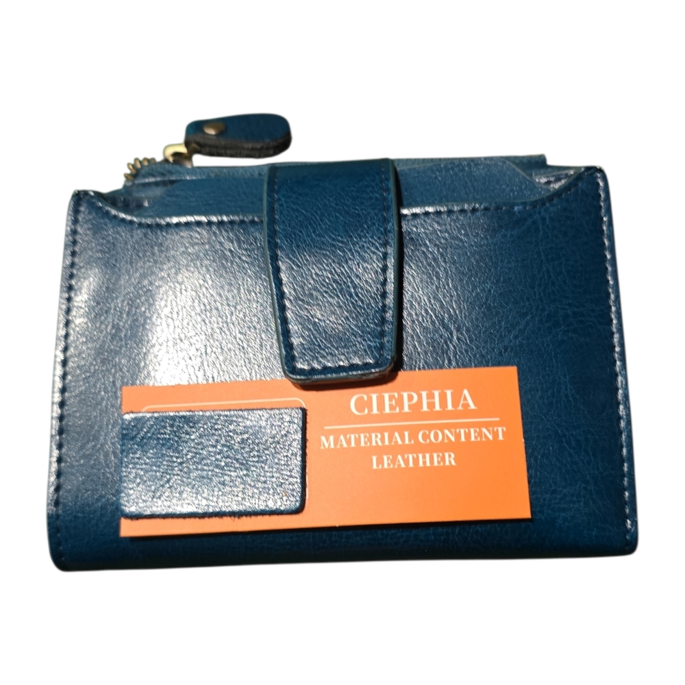 Blue Leather Wallet
